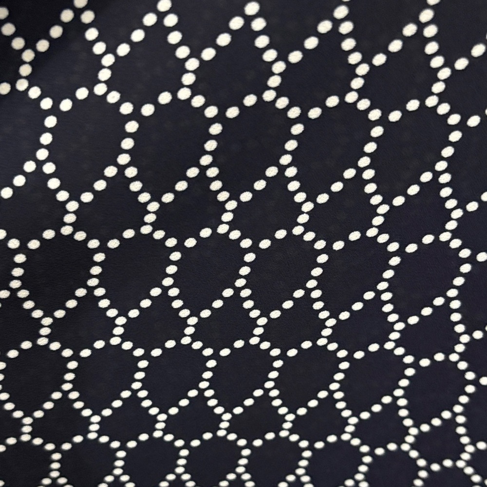 Adrianna Papell Navy Geometric Shirt - Picture 7 of 7